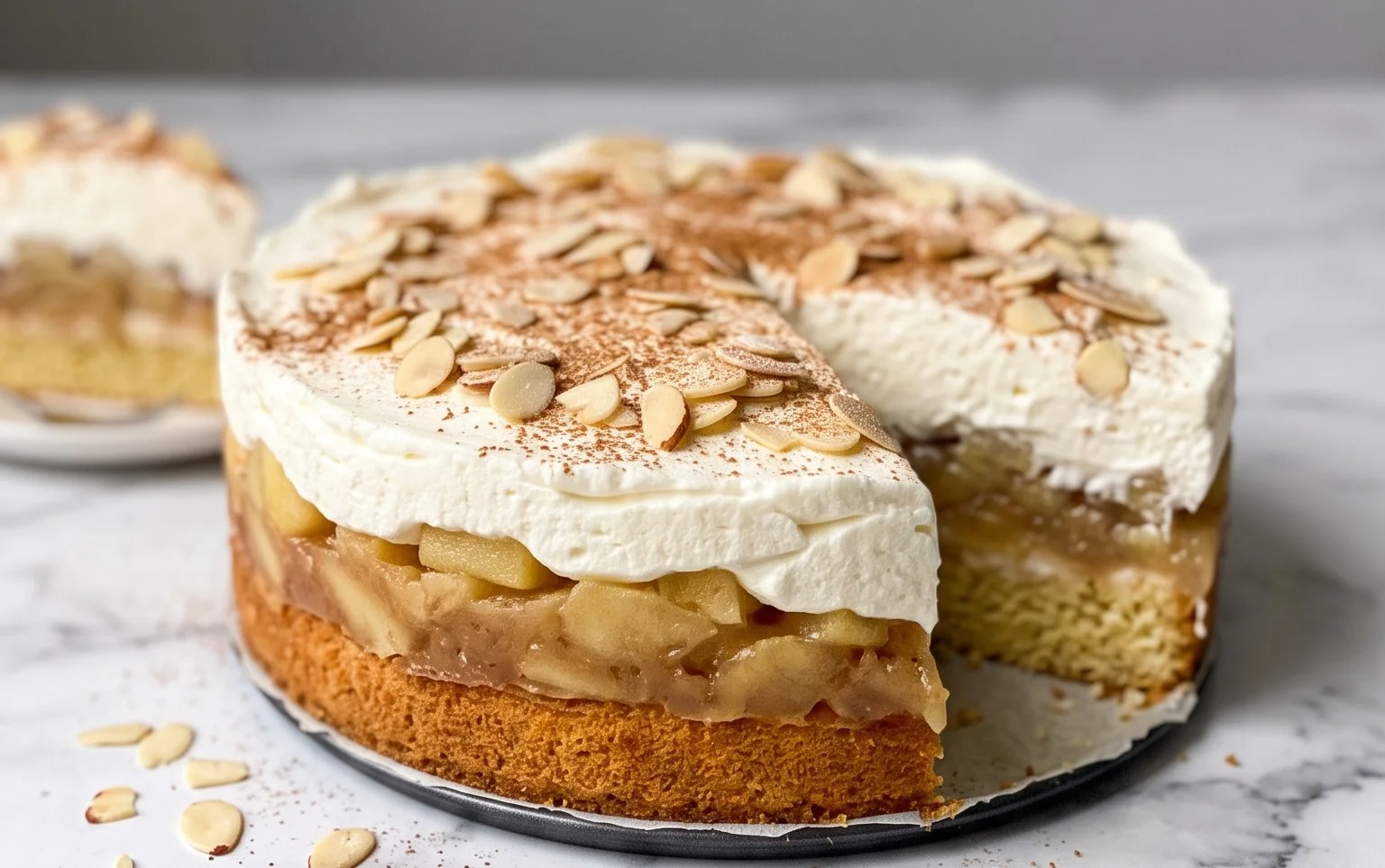Apfel-Sahne-Torte: Himmlisch cremig & fruchtig